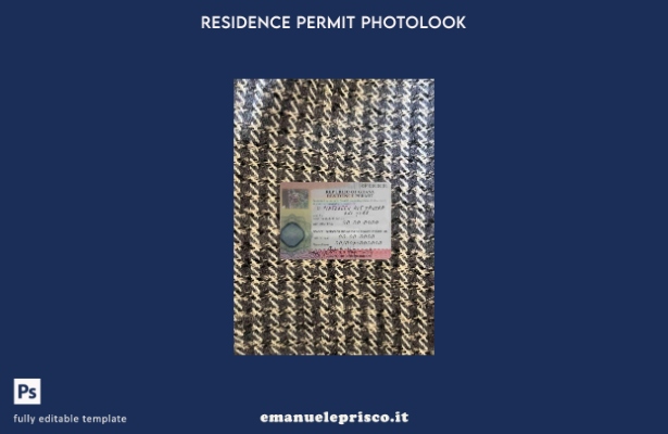 modello di photolook per permesso di soggiorno in Ghana in stile verificato